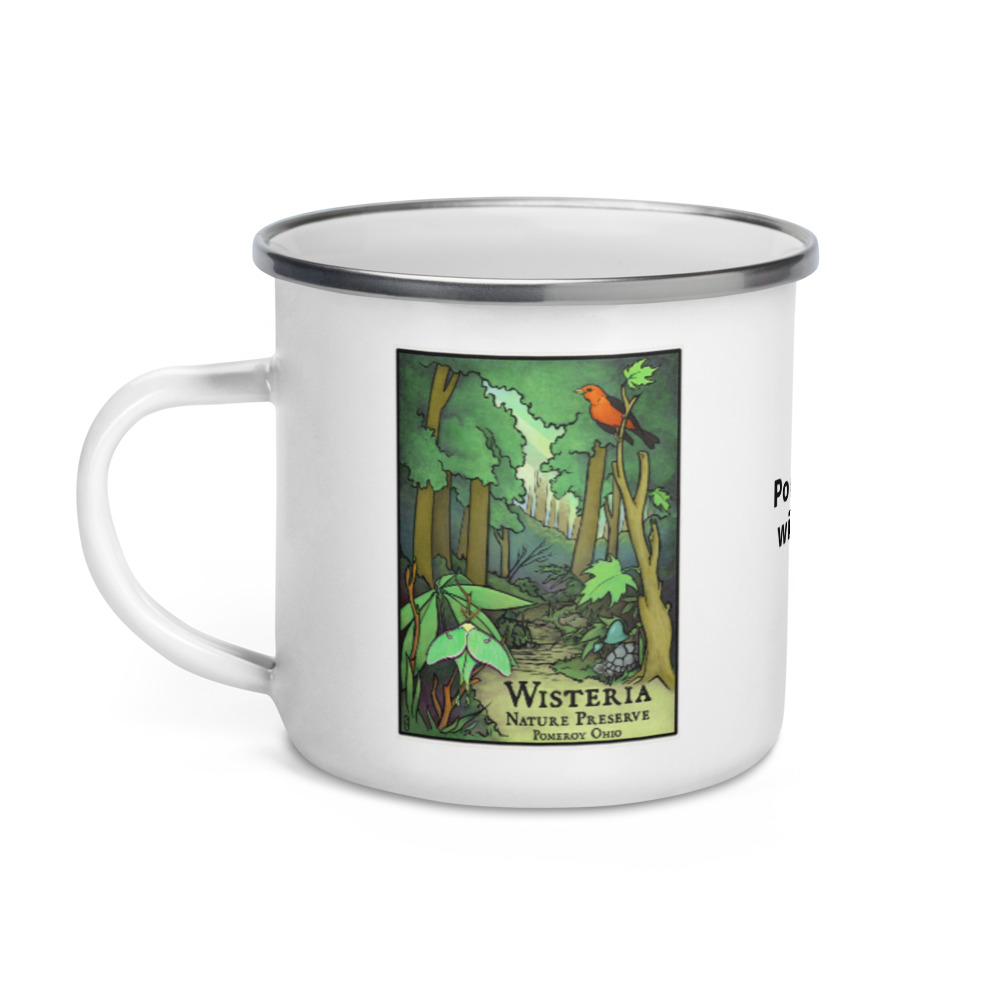 Shopping Made Fun Camp More Worry Less Enamel White Metal Camp Mug