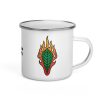 Flaming Paw Paw Enamel Mug